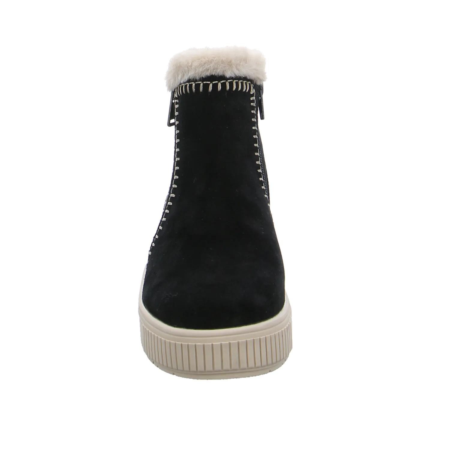 REMONTE Boot Schwarz Leder