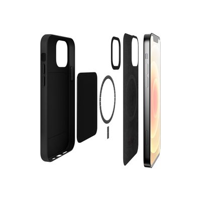 Puro SKYMAG - coque de protection pour Iphone 12 Pro Max - compatible MagSafe - noir
