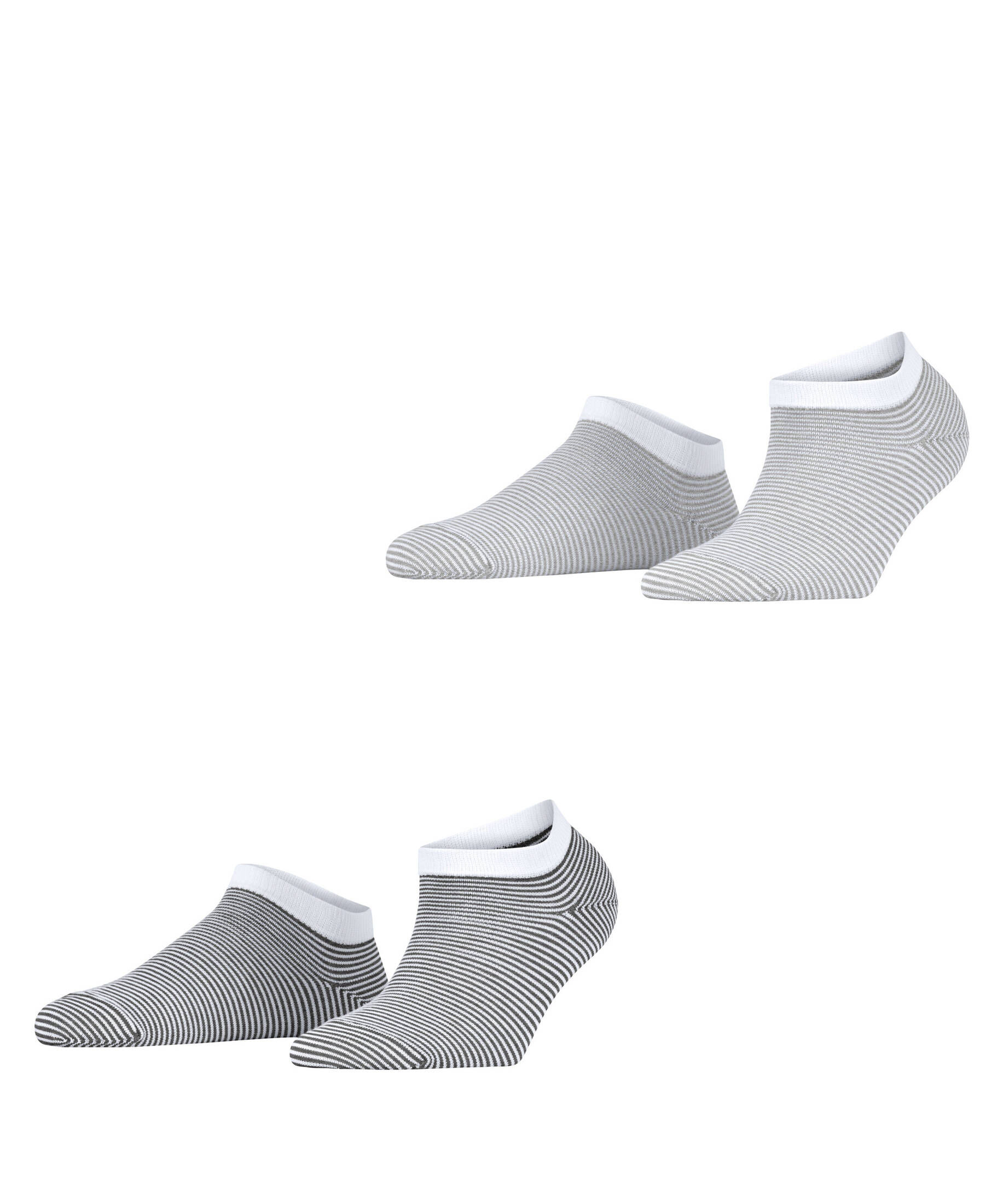 Esprit| Damen Sneakersocken Allover Stripe 2-Pack