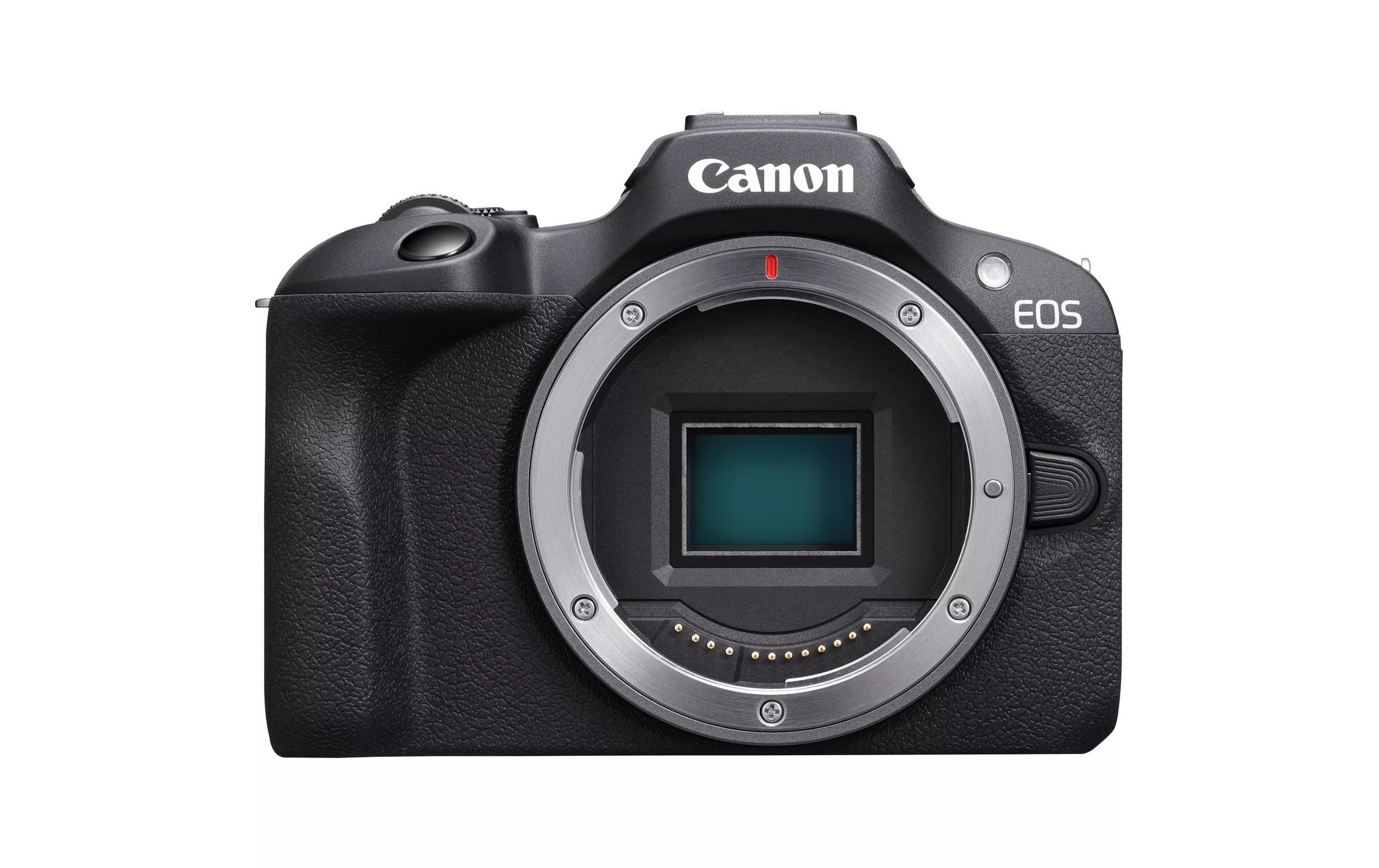 Fotokamera EOS R100 RF-S 18-45 mm + RF-S 18-45 / 75-300 Kit<br>Kompaktkamera mit leistungsstarken Funktionen und zwei Objektiven