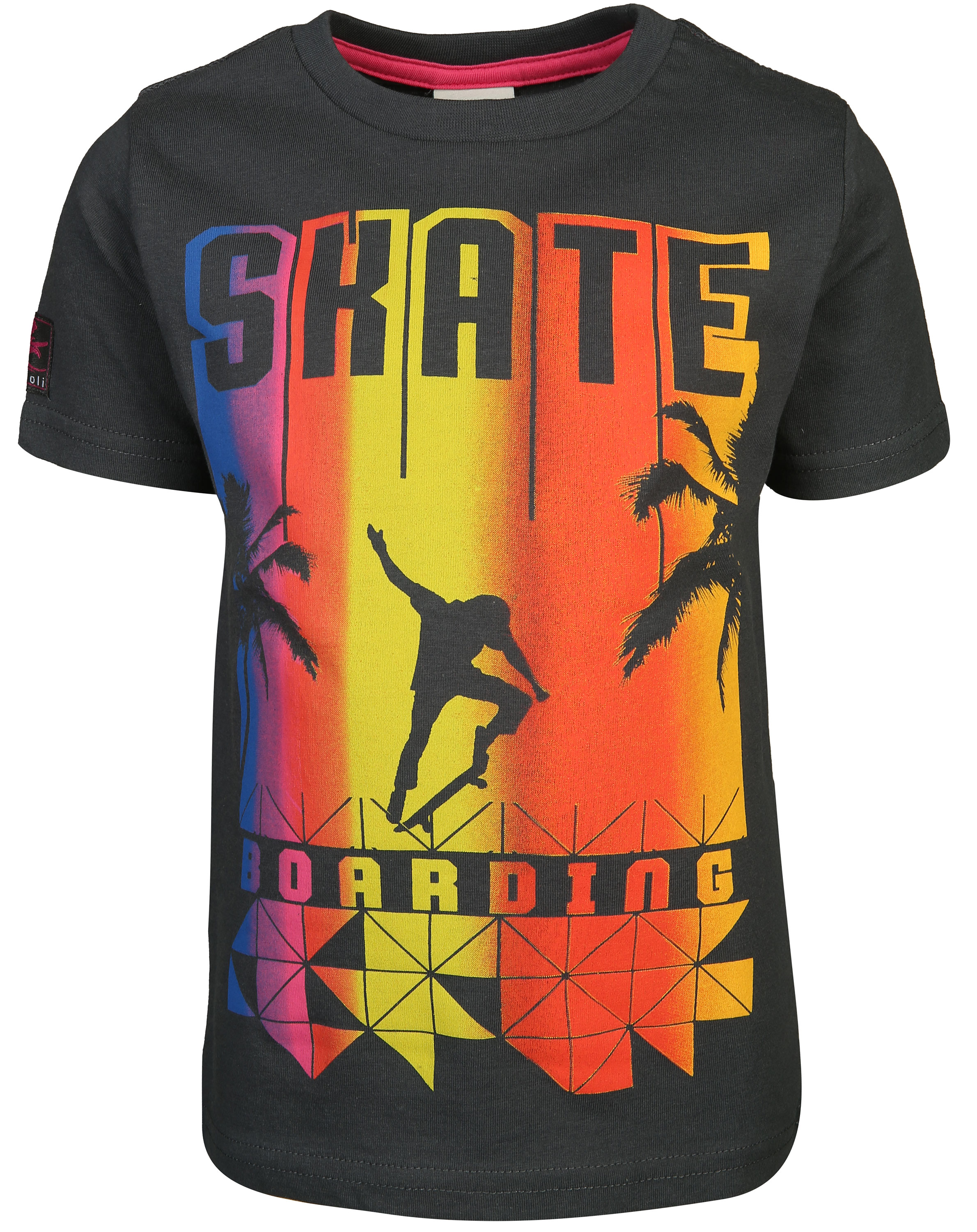 T-Shirt SKATE BOARDING in anthrazit