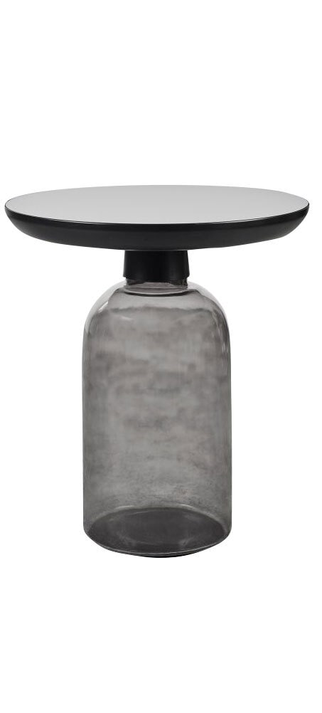 Beistelltisch TILPHA 49 x 56 cm schwarz/ grau