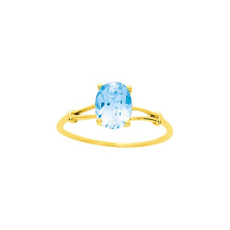 Bague Femme - topaze - Or 18 Carats