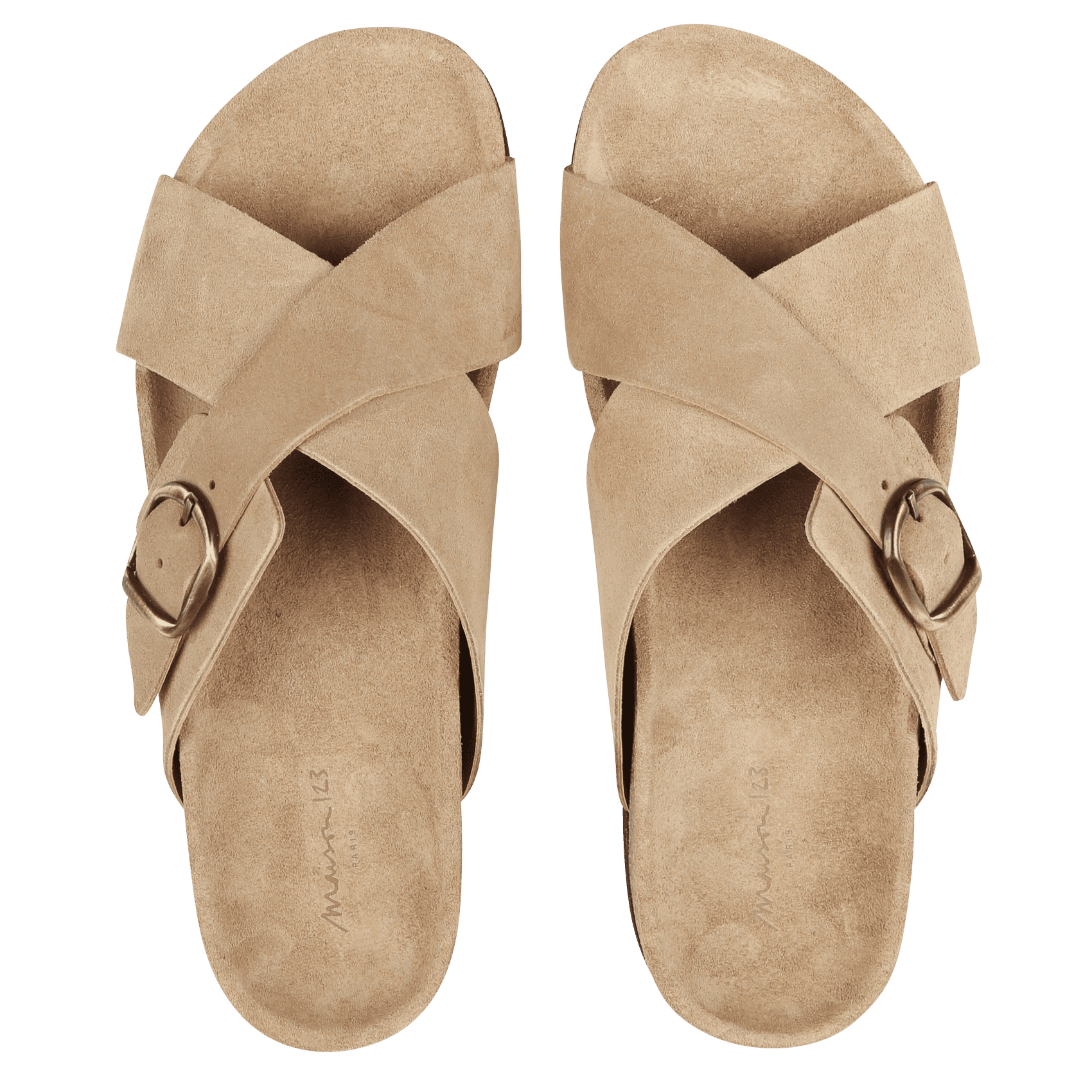 JAMES - Mules plates en cuir | Blanc
