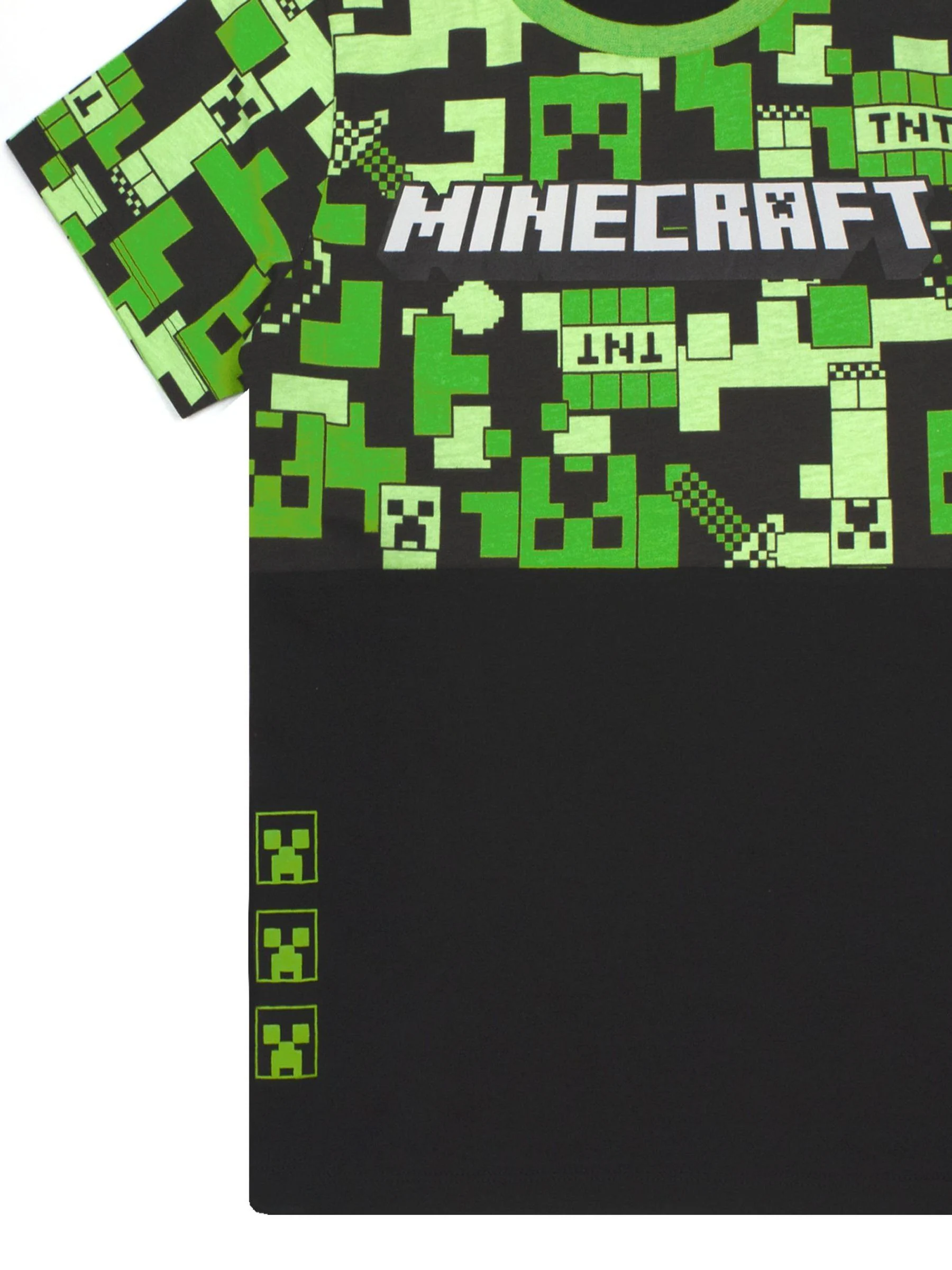 Vanilla Underground Boys Minecraft Short Sleeve Short Leg 100% Cotton Pyjamas Set