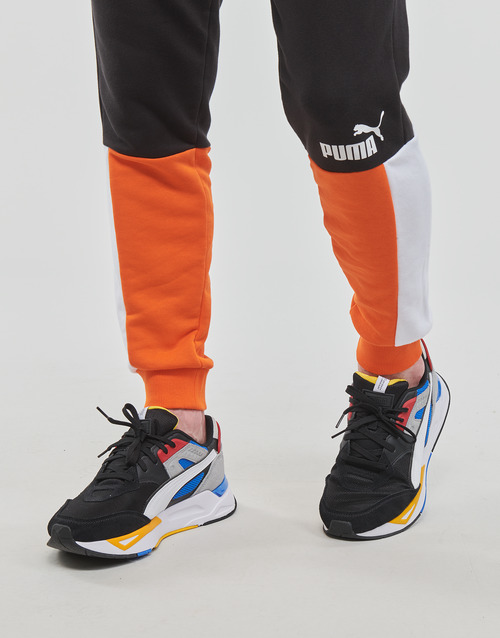 Puma - ESS+ BlOCK SWEATPANT TR - Noir / Orange
