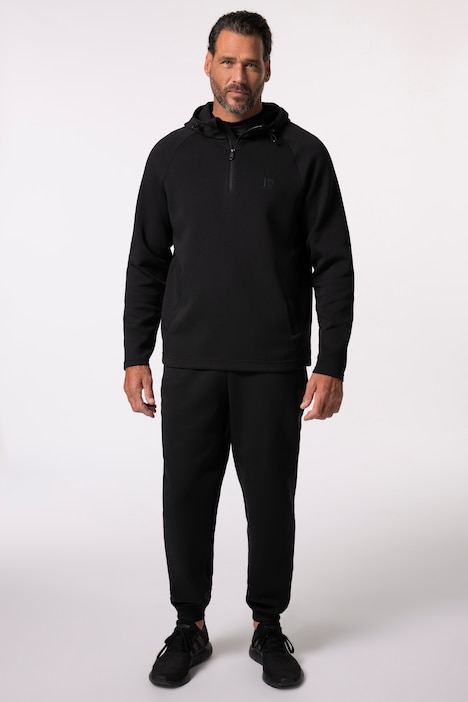 JAY-PI Sweat-Troyer, Fitness, Kapuze, Zippkragen, bis 7 XL
