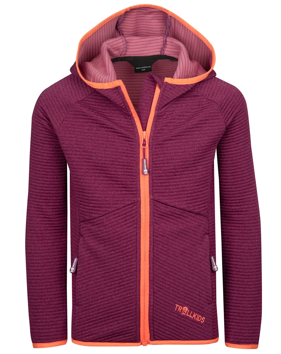 Fleecejacke SOGNDAL in mulberry/peach