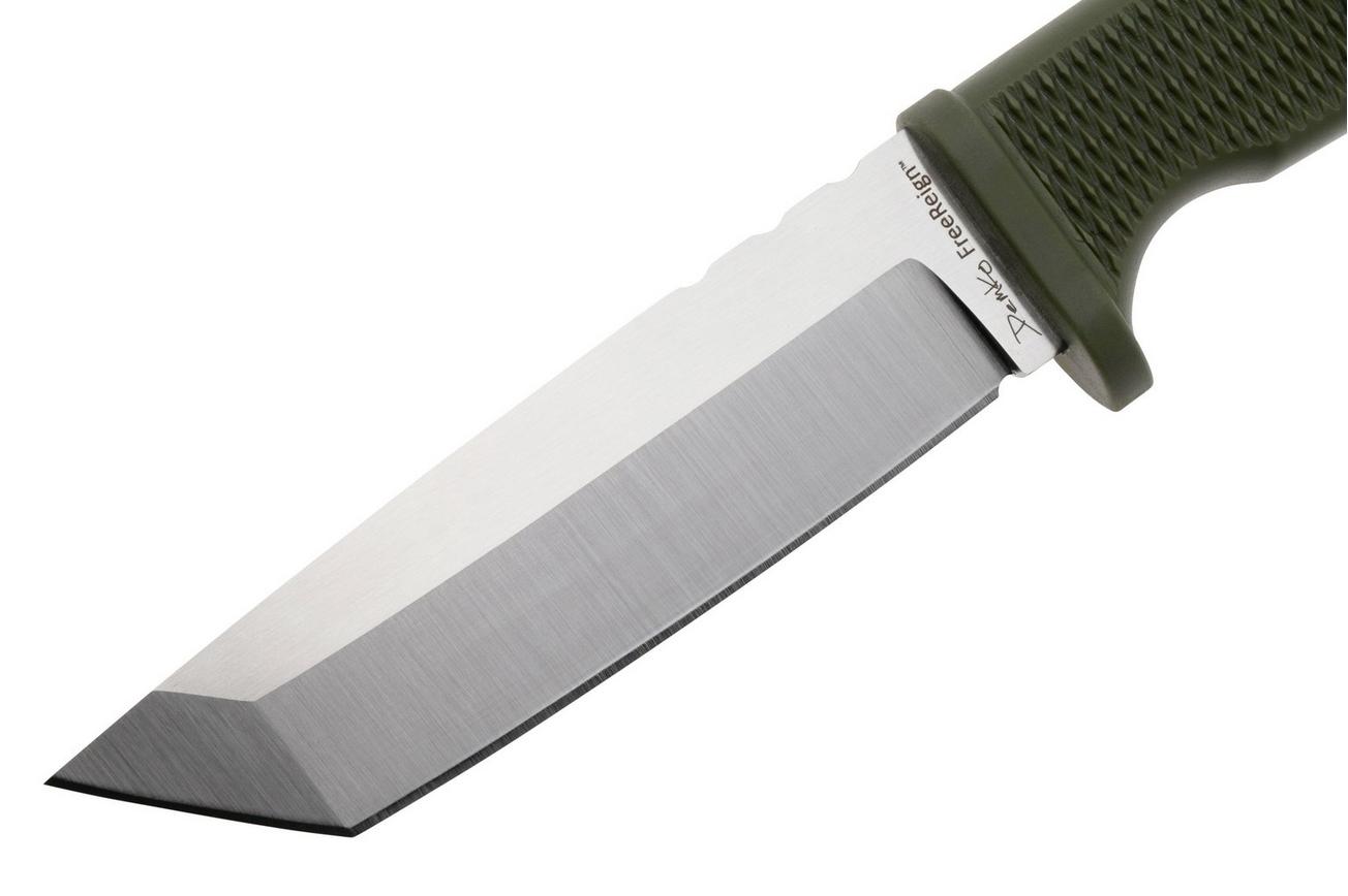 Demko Knives FreeReign AUS10A Tanto FR-10A-TOD OD-Green Rubber, outdoormes