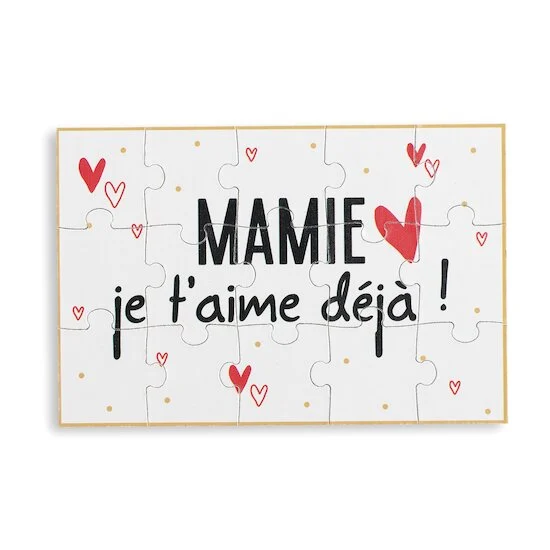 Puzzle d'annonce   Mamie        de               Maïka