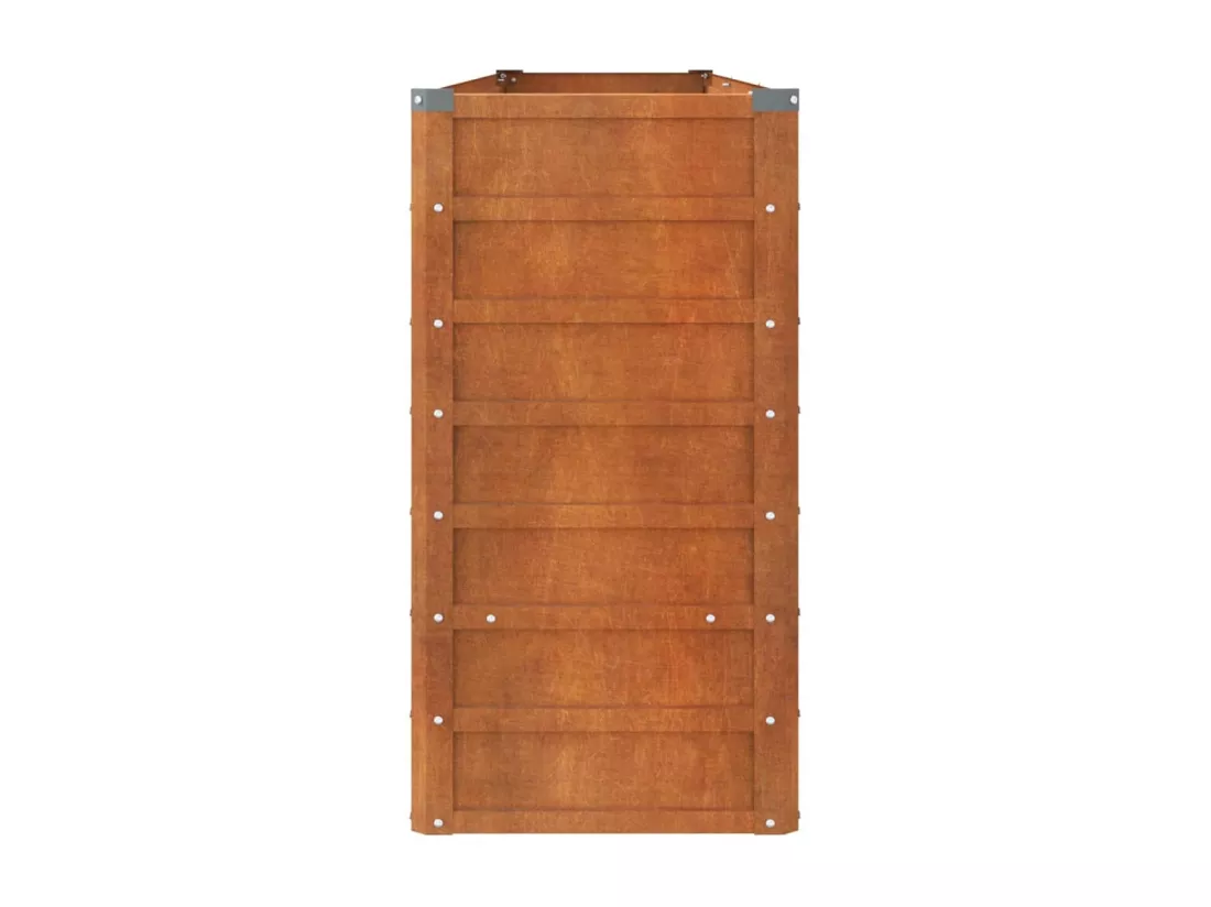 Jardinière bac lit surélevé marron 240 x 40 x 77 cm 02_0039867