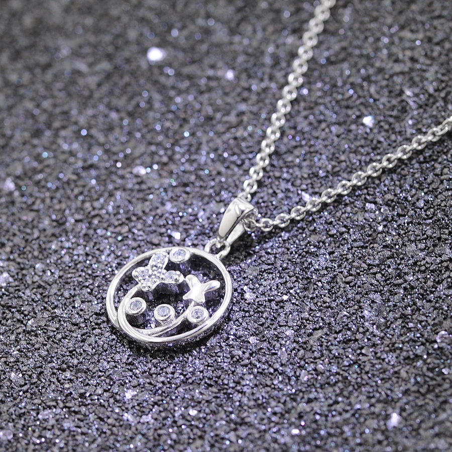 trendor Halskette für Mädchen mit Anhänger Silber 925 silver