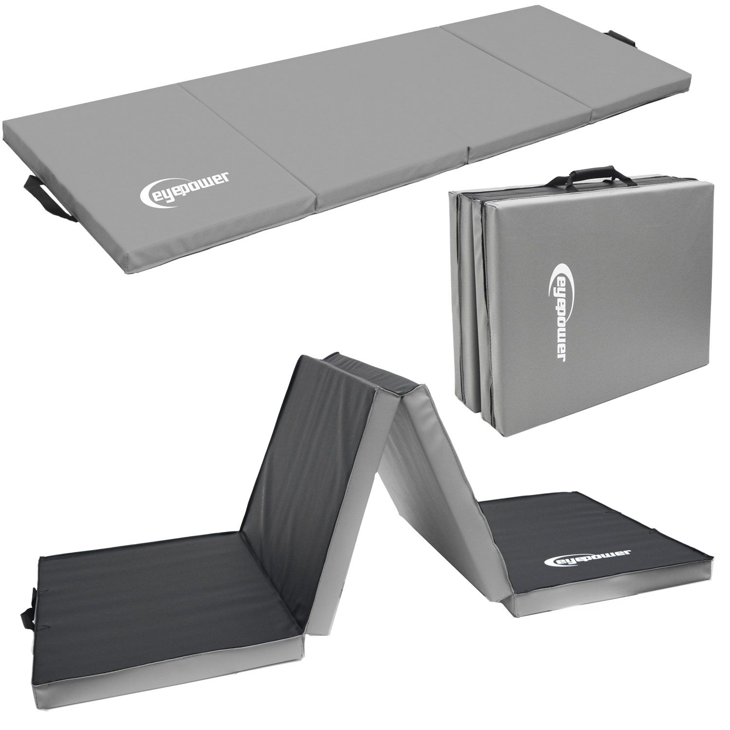 Weichbodenmatte 180*60*5cm grau/schwarz
