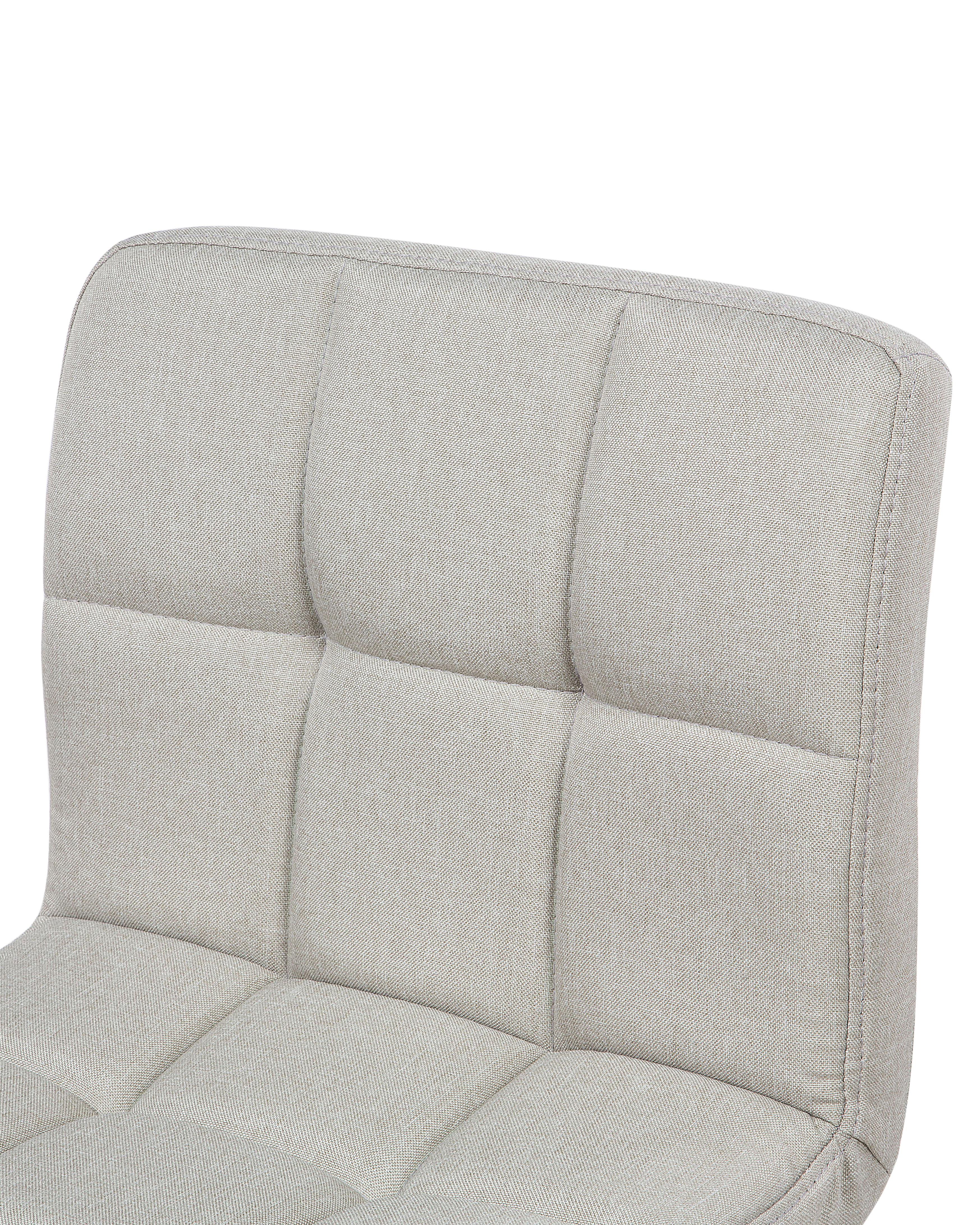 Set van 2 barstoelen MARION draaibaar Lichtbeige
