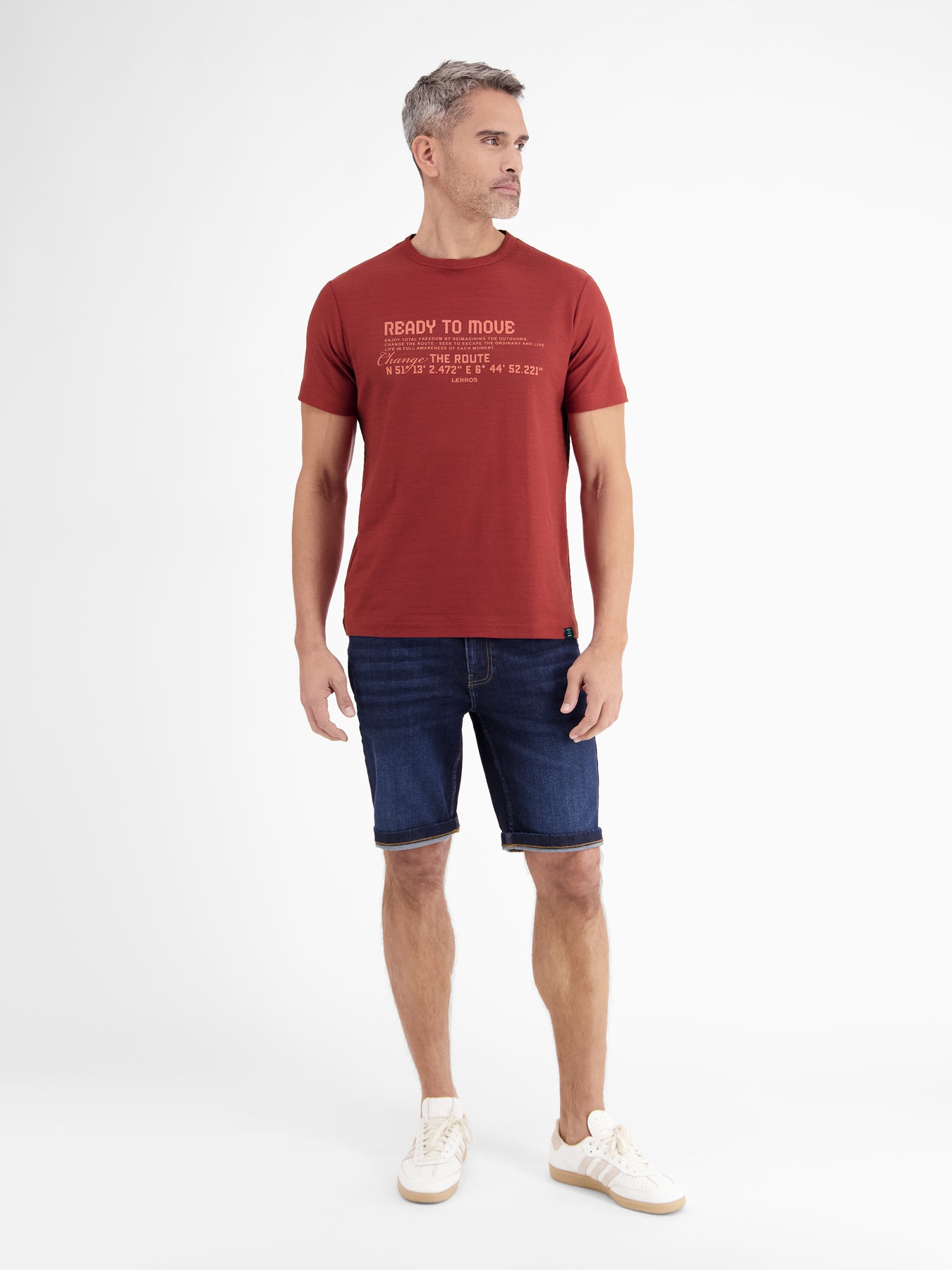 T-Shirt in Strukturqualität