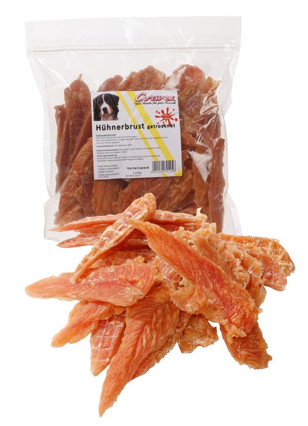 Corwex Hundesnack Hühnerbrust in Filetform, 1