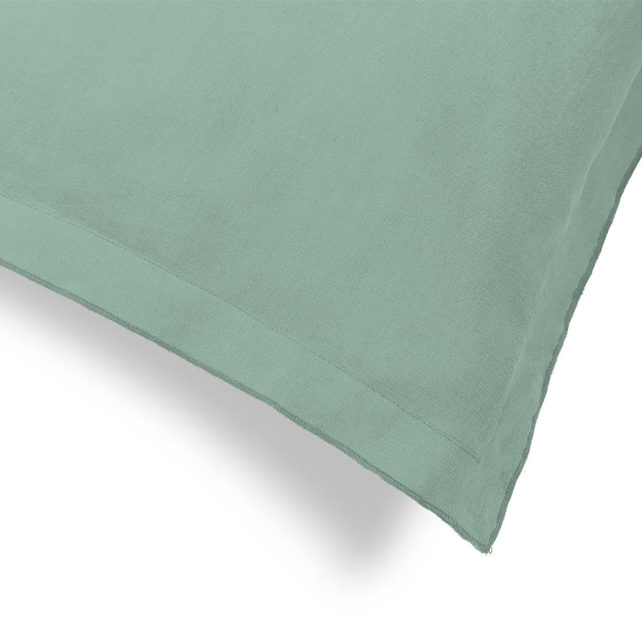 Febronie 2 Taies d'oreiller satin de coton Julia vert pistache