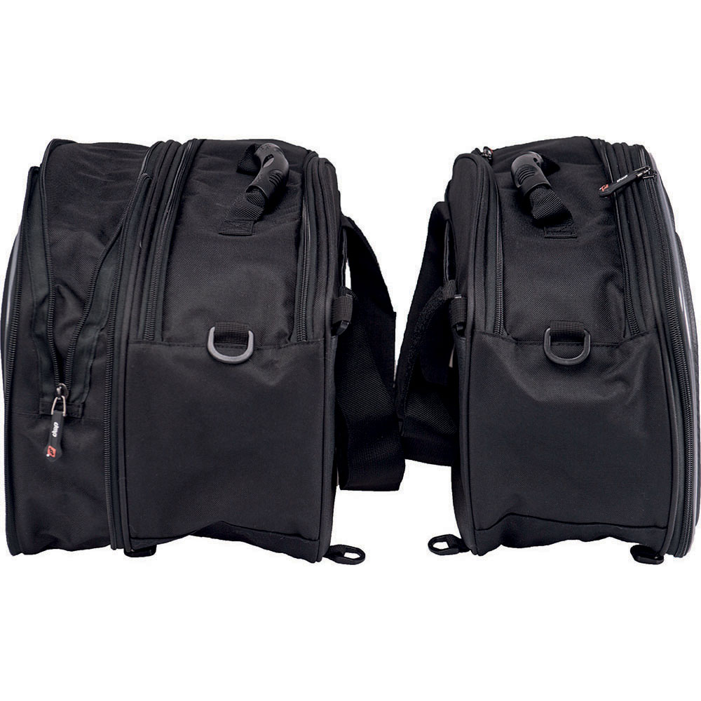 DMP - Sacoches cavalières Twin Solid Noir