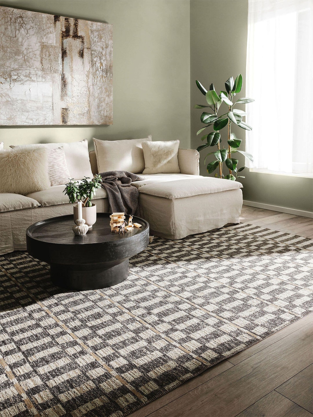 benuta nest Teppich ELENA 160 x 230 cm beige/braun