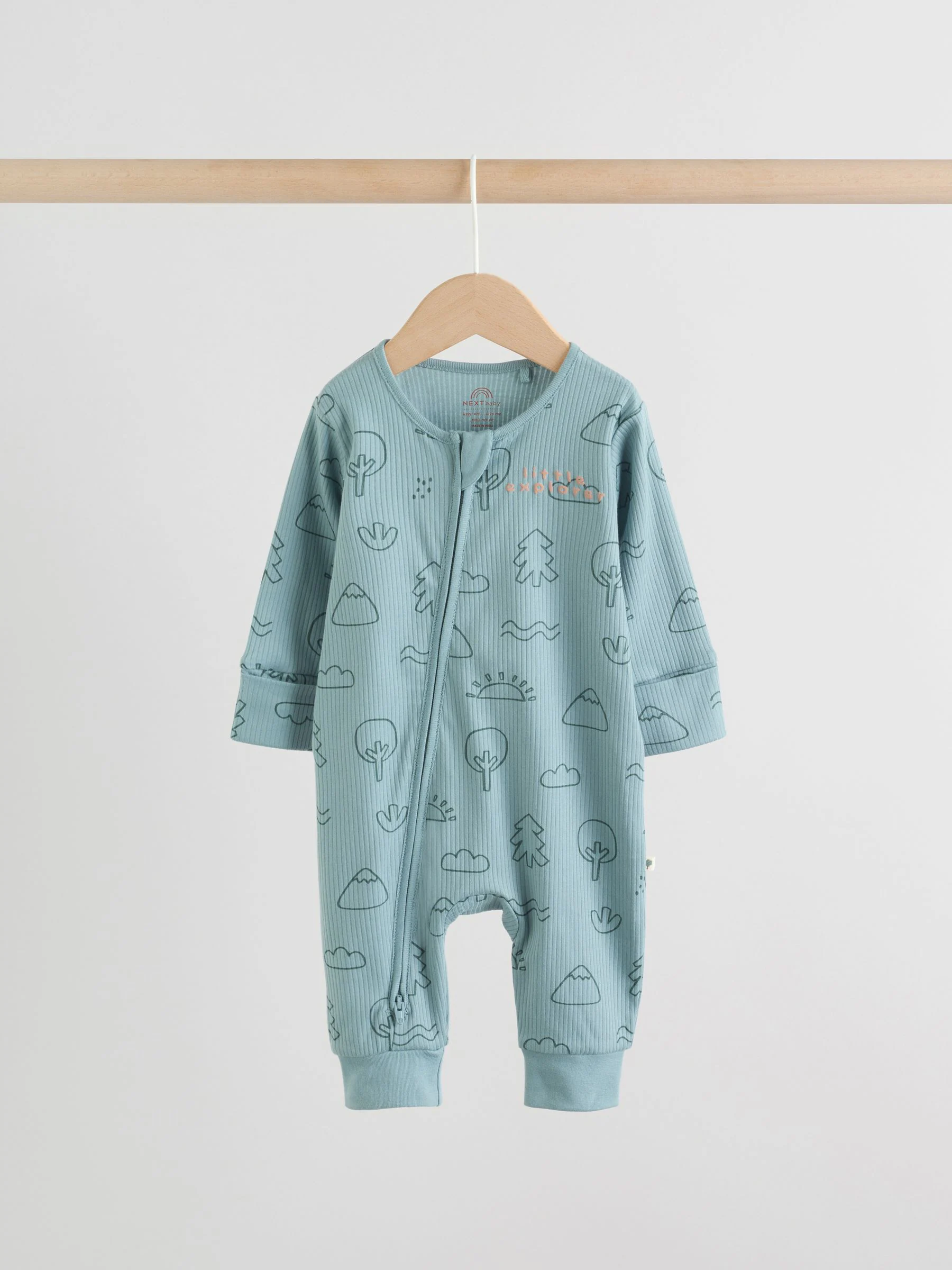 Mineraalkleurig - Woodland baby-slaappakjes 3 set (0mnd-3jr)