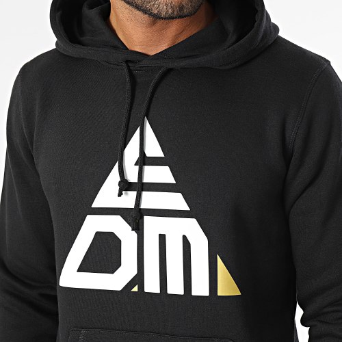 Sweat Capuche Logo Noir Blanc