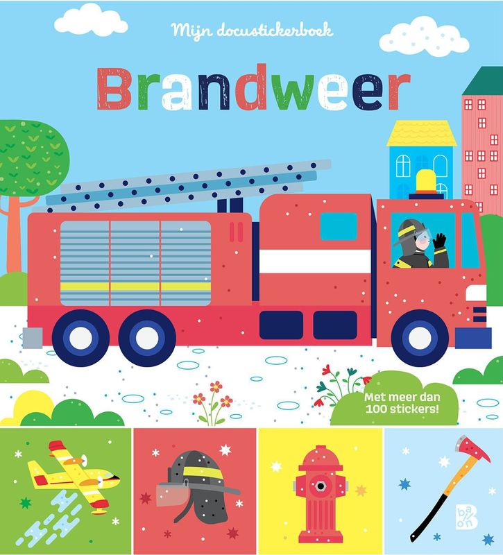 Boek - Brandweerkazerne - Stickerboek - Herbruikbare Stickers