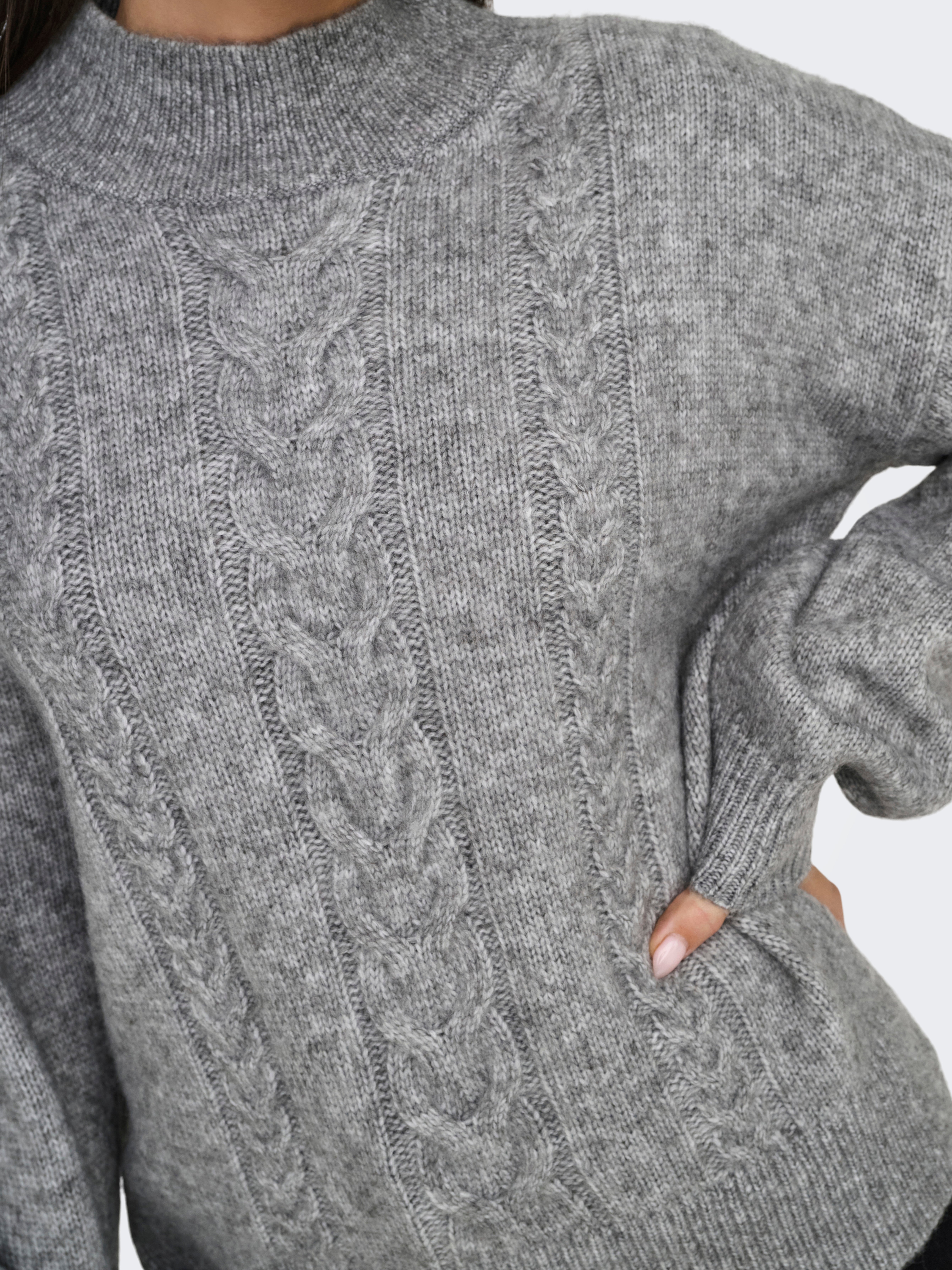 JDYSUSANNA Strickpullover Medium Grey Melange