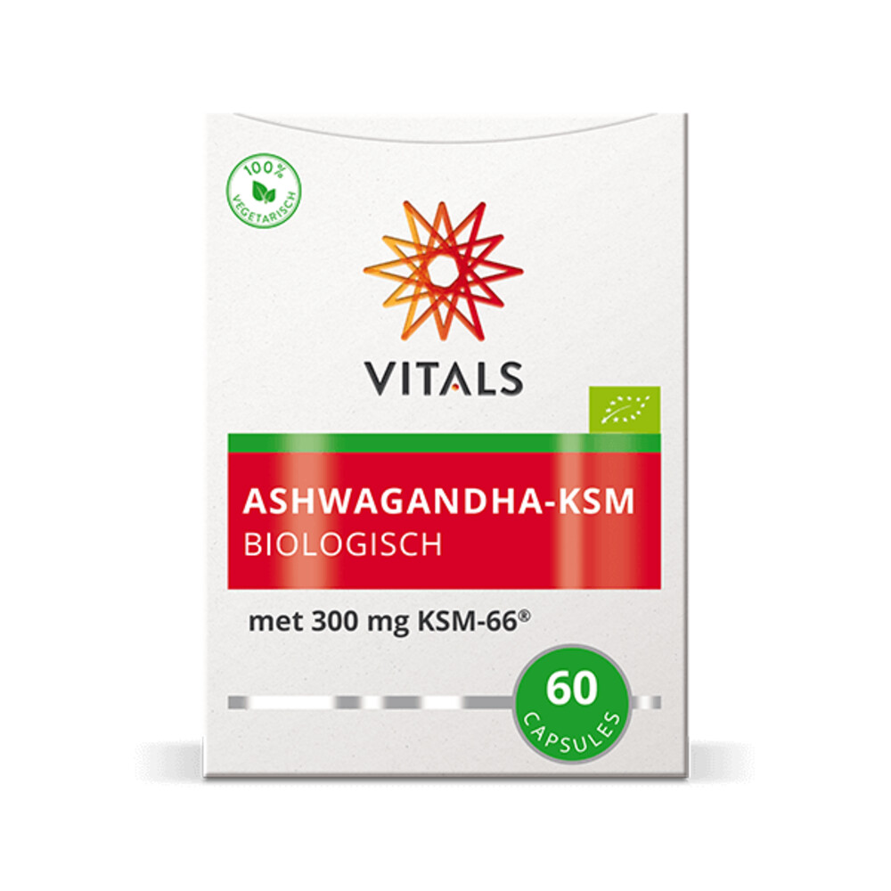 Vitals Ashwagandha-KSM Biologisch60 capsules