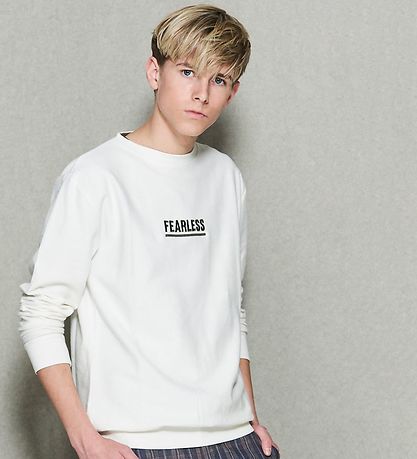 Hound Sweatshirt - Offwhite m. Army Grøn