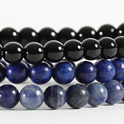 Bracelet Bleu Marine Noir