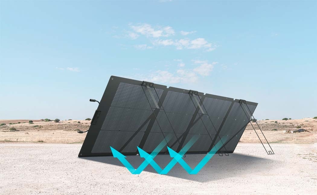 EcoFlow NextGen Solarpanel tragbar bifazial 220 W Vorderseite / 175 W Rückseite
