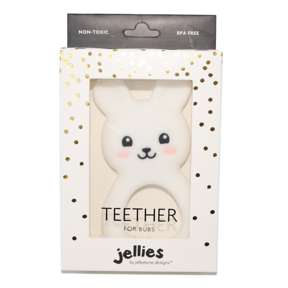 Jellystone Designs - Kanin Teether - Hvid