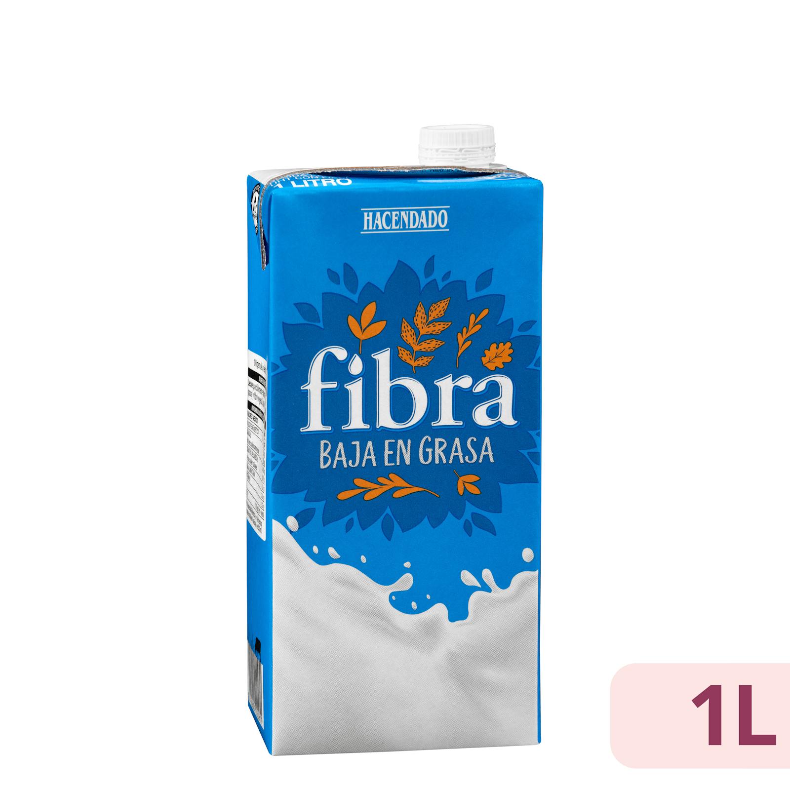 Boisson lactée demi-écrémée Hacendado avec fibres