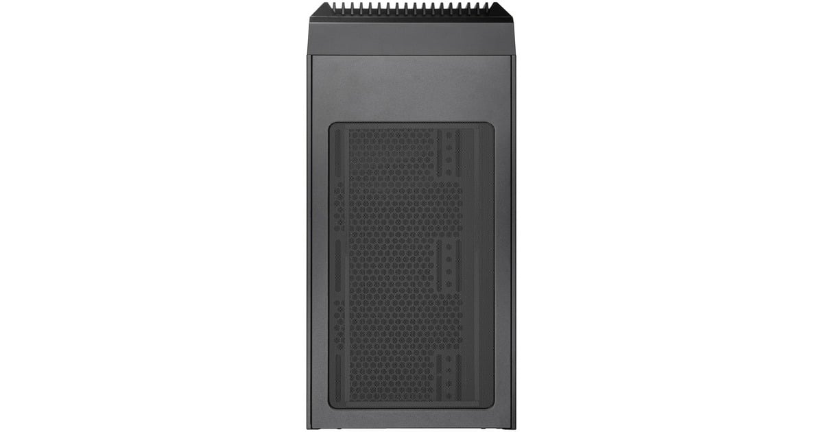 SilverStoneCS382 mini tower behuizing  (Zwart | 2x USB-A | 1x USB-C)