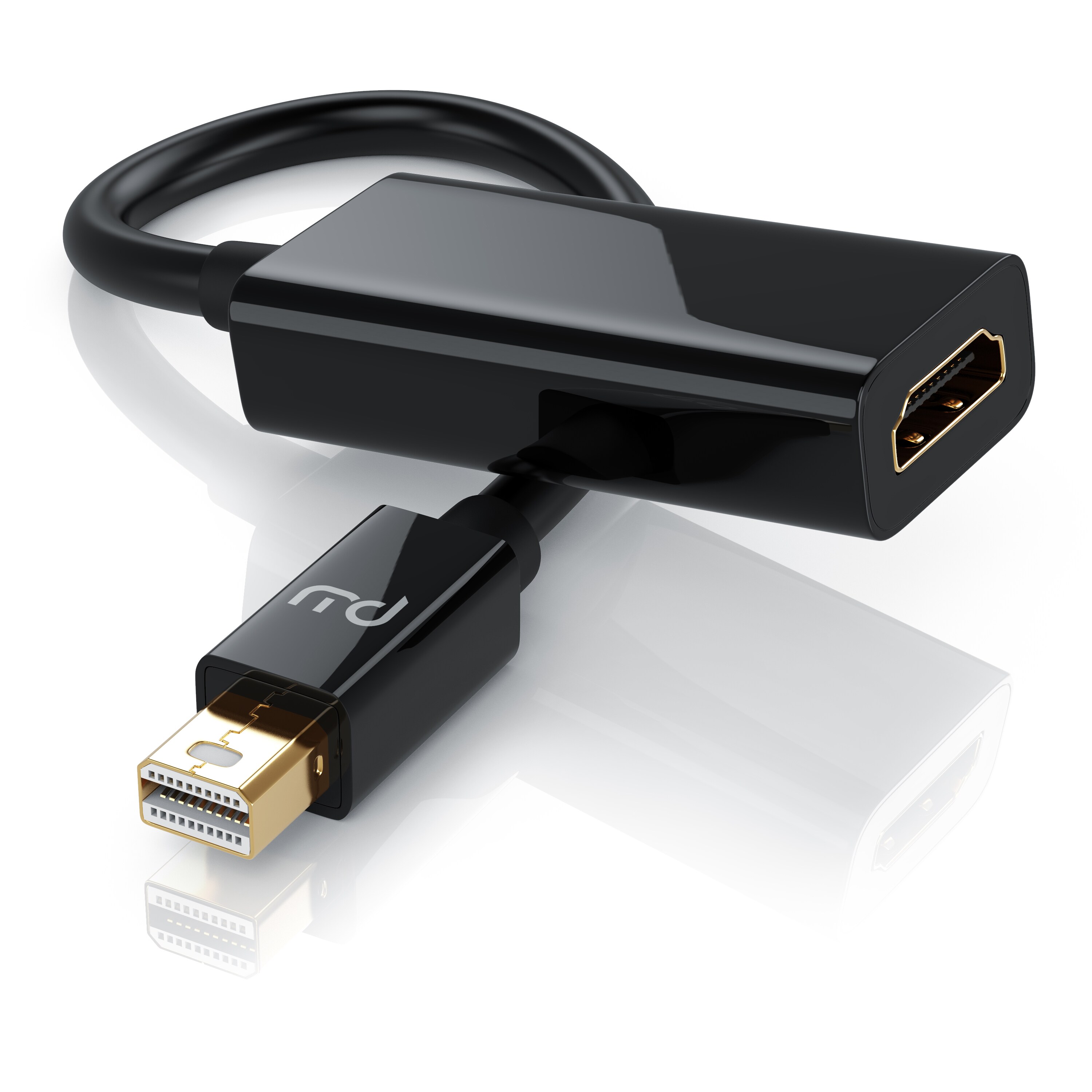 Primewire Mini DisplayPort zu HDMI Adapter, Ultra HD 4k MiniDP zu HDMI Buchse Monitor Konverter, Adapterkabel