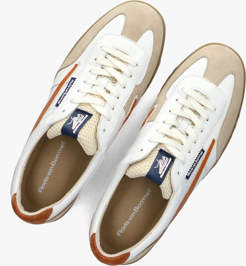 witte floris van bommel lage sneakers sfm-10224 de zaler