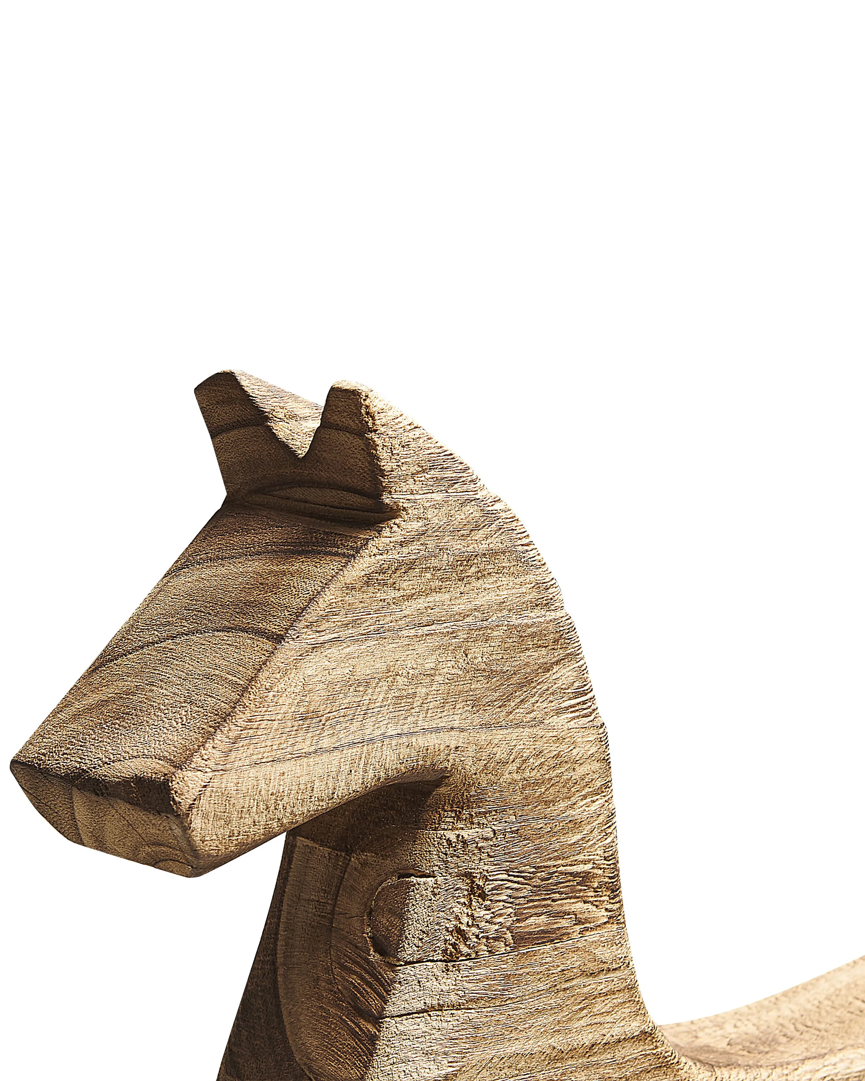 Figuur Paard COLIMA Paulowniahout Lichtbruin