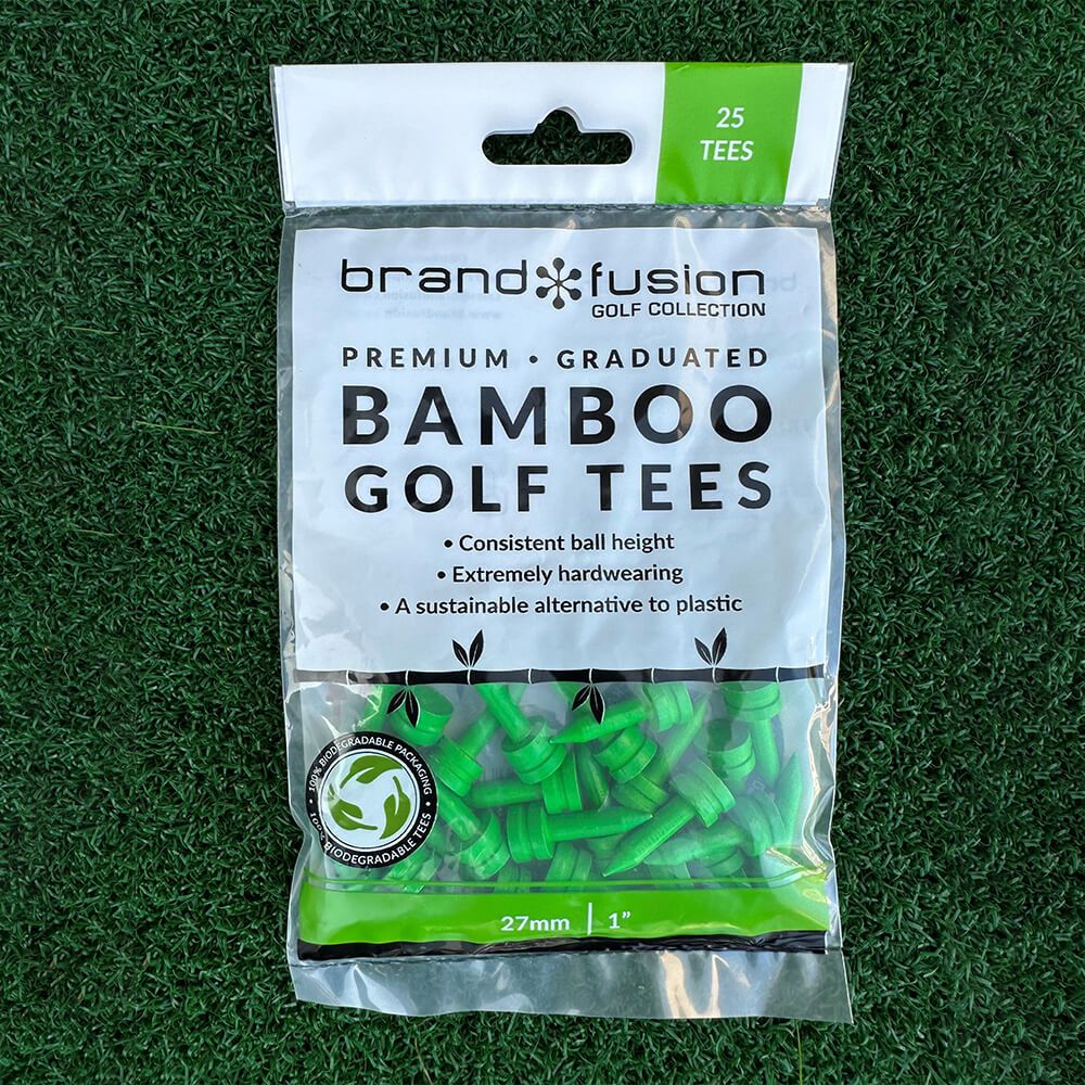 Golfpegger Nedbrytbar Bambus 27mm 25pk