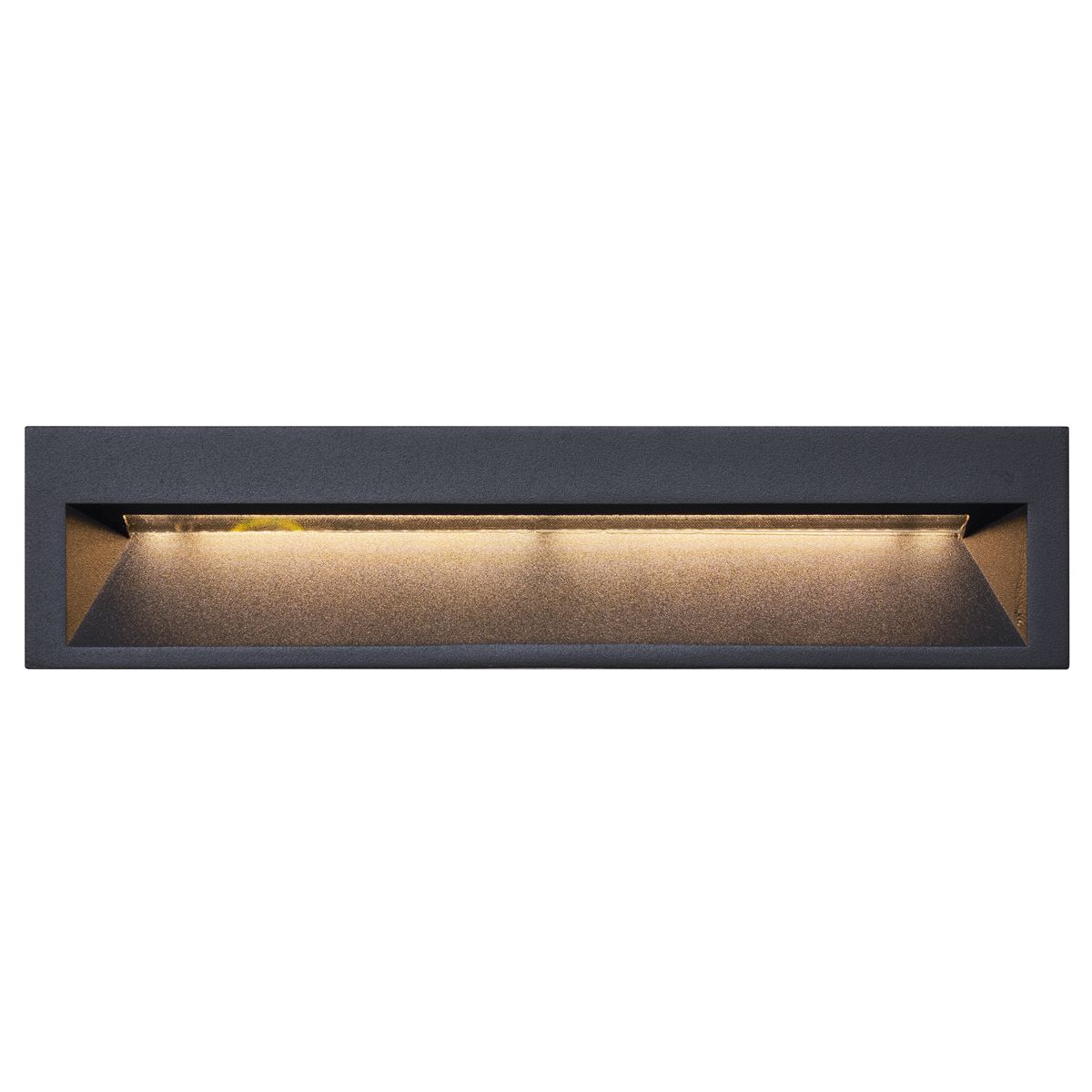 Moderne inbouw wandlamp zwart 28cm incl. LED IP65 - Mert