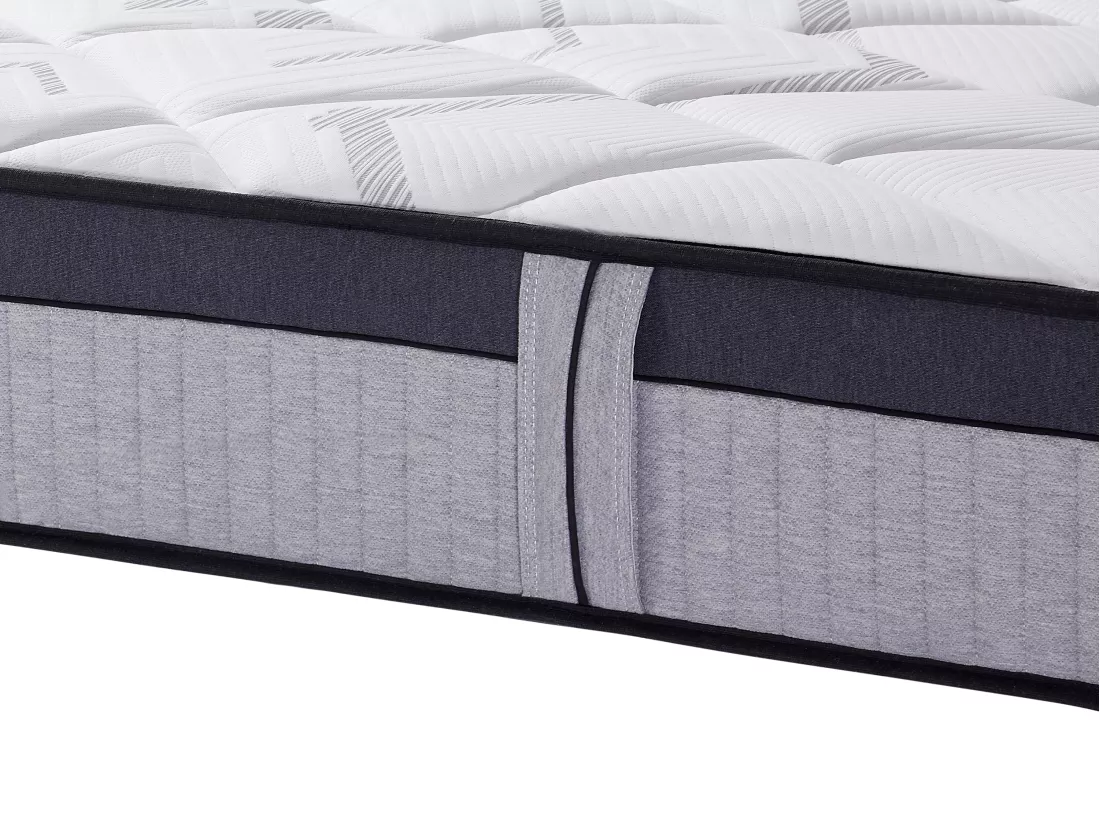 Matelas 140 x 200 cm hybride ressorts ensachés 5 zones et mousse à mémoire de forme ép.30cm - PATNOS de YSMÉE