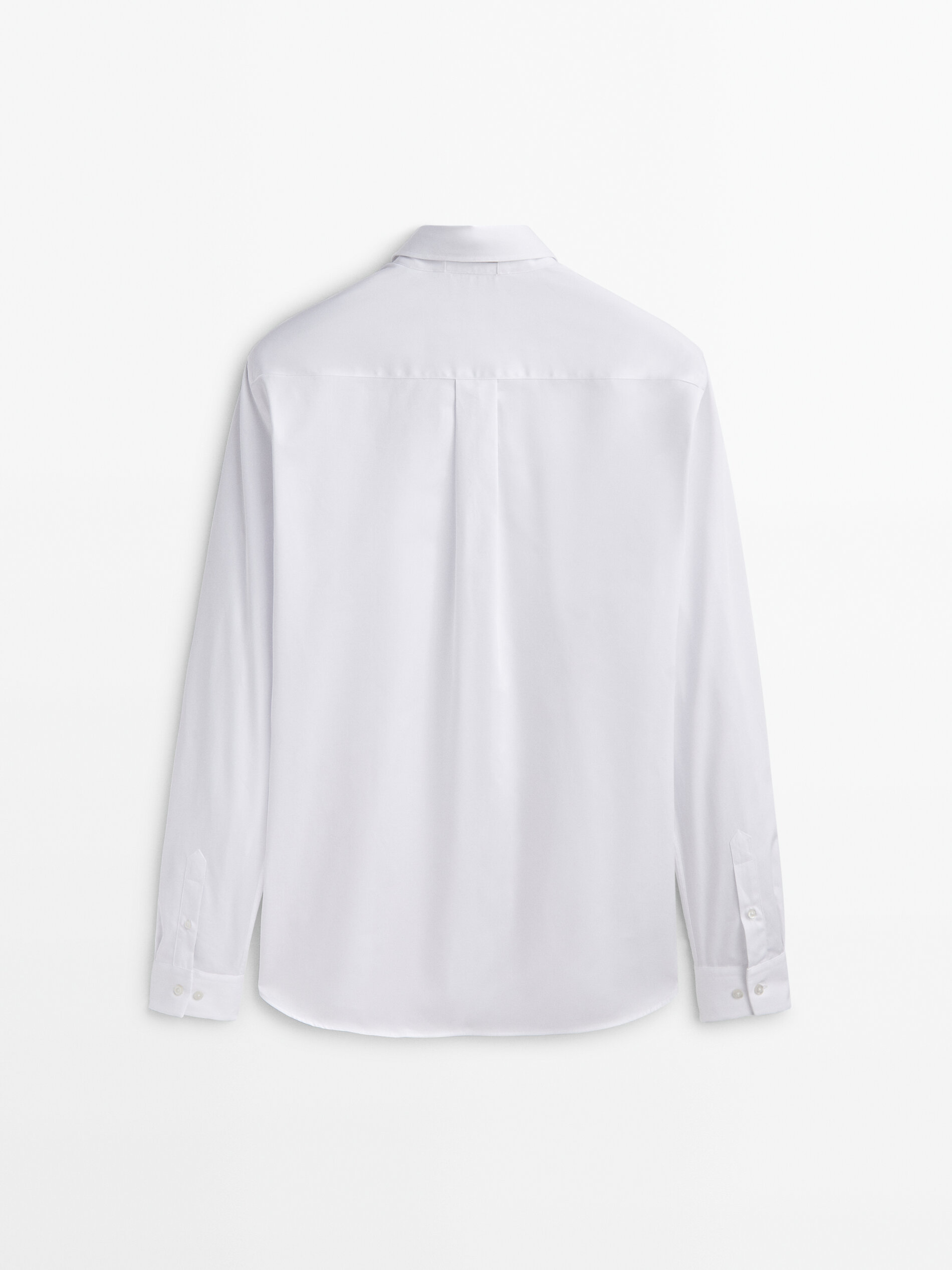 Camisa de algodão com modelagem relaxada - Studio - BRANCA