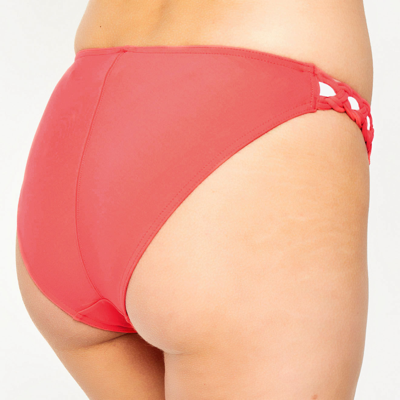 Iodus Bas de maillot de bain Passaia rose pivoine/blanc