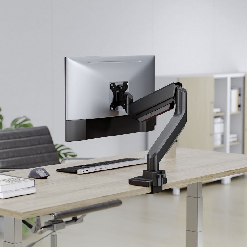 Bras porte écran simple Swing Fellowes noir