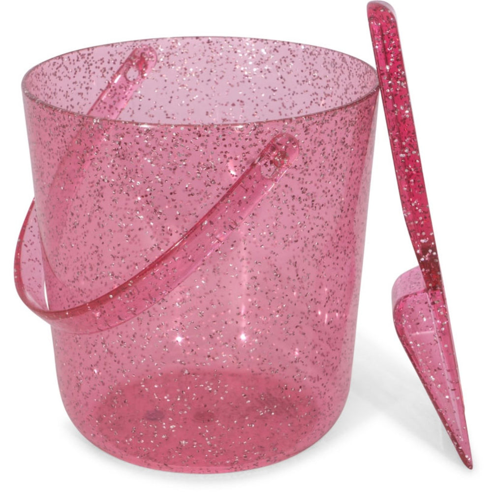 Køb Konges Sløjd Sparkling Pink Strand Spand og Skovl Glitter
