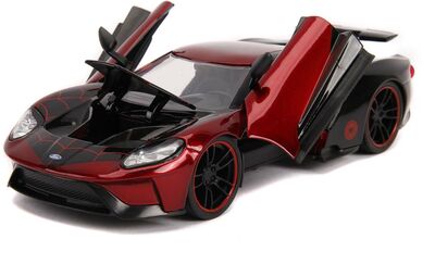 Jada Toys Spider-Man Bil med Figur Miles Morales 2017 Ford GT 1:2