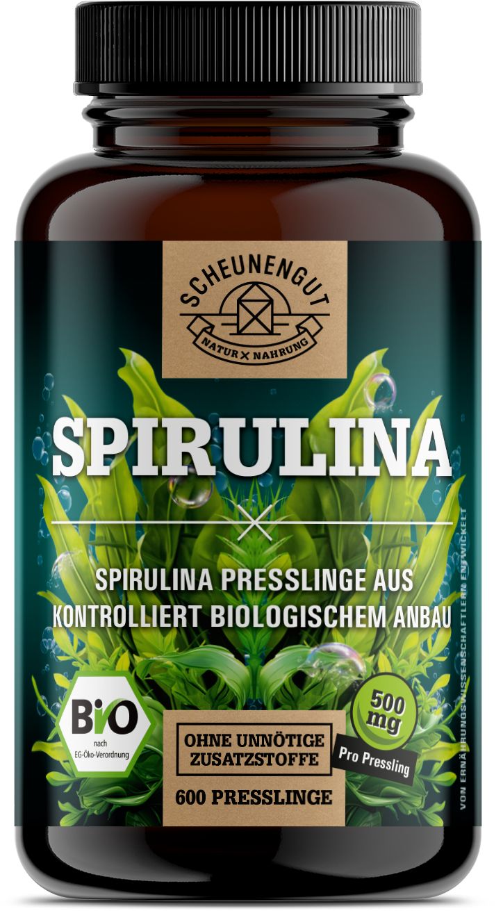 Scheunengut® Bio Spirulina Presslinge | 500mg pro Pressling | beste Qualität aus Darwin, Australien
