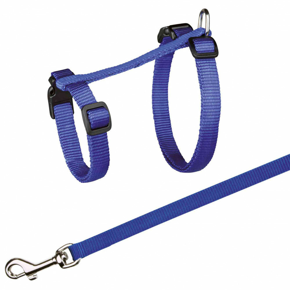 Harnais xl avec laisse pour grand chats couleur aléatoire