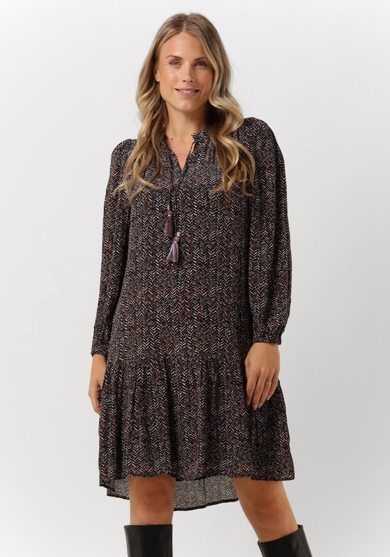 MOLIIN bruine moliin midi jurk ria