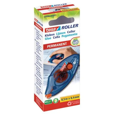 tesa Kleberoller Einweg permanent ecoLogo 8,5mx8,4mm