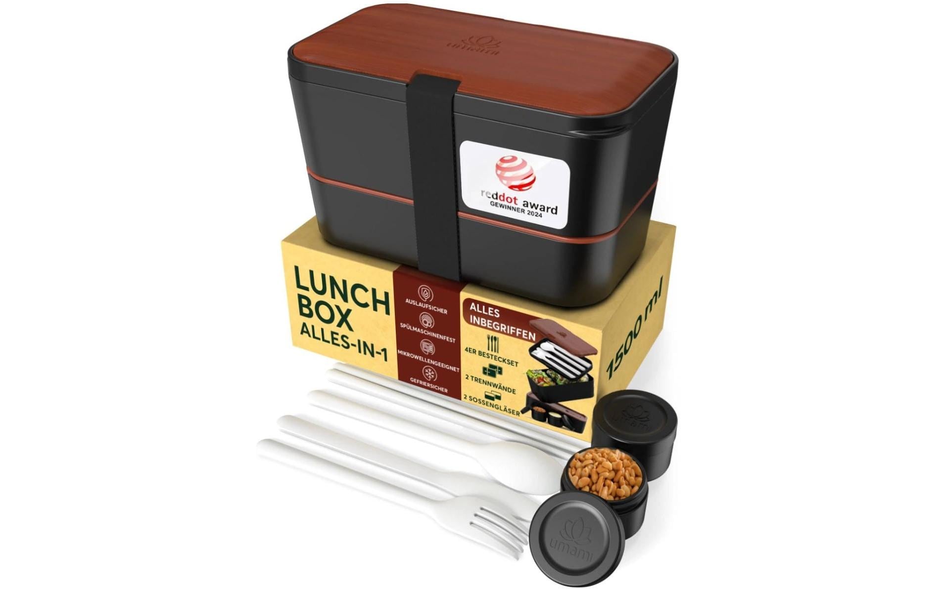 Lunchbox Nestable L Sapele BlackPraktische und nachhaltige Lunchbox